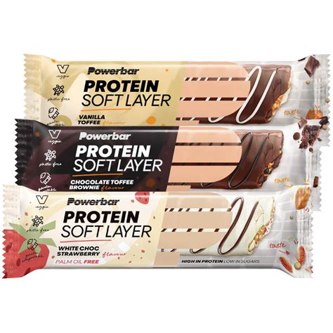 Powerbar Protein Soft Layer 24 Proteinriegel Probierpaket Wenig