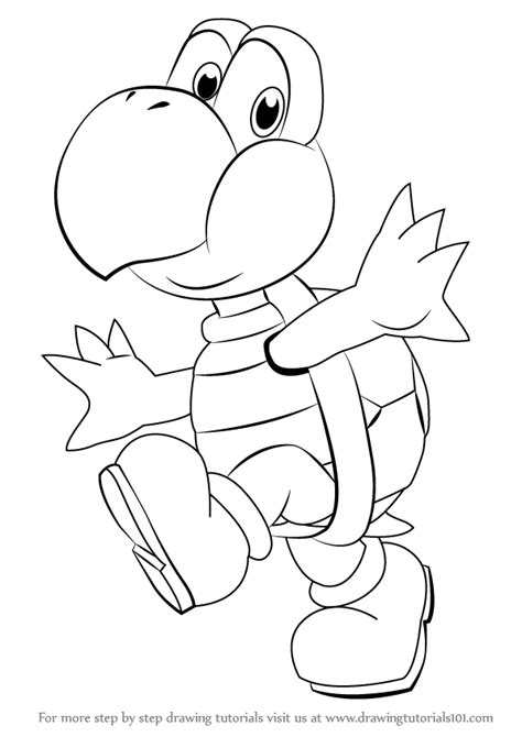 Super Mario Koopa Troopa Coloring Pages The Super Mario Games Follow