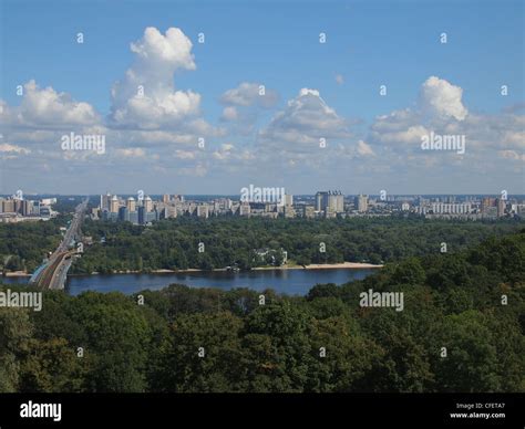 View over Dnieper River in Kiev, Ukraine Stock Photo - Alamy