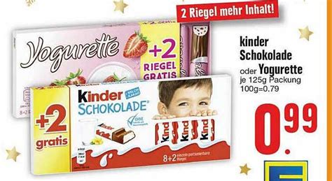 Kinder Schokolade Oder Yogurette Angebot Bei EDEKA 1Prospekte De