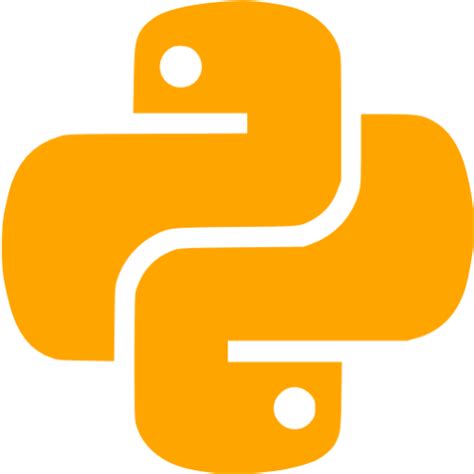 Orange Python Icon Free Orange Site Logo Icons