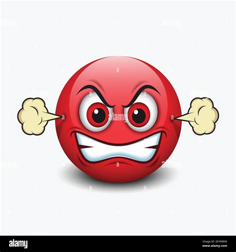 Rage Emoji Vector Vectors Stock Vector Images Alamy