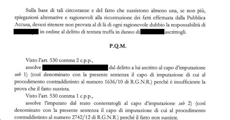 Avvocato Per Truffa Assoluzione Ottenuta Per Un Proporio Assisito