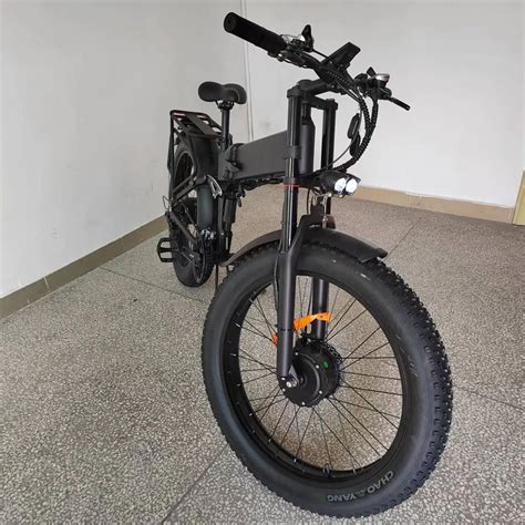 Bicicleta El Ctrica Plegable Con Doble Motor Ebike Con Suspensi N