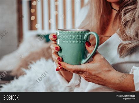 Girl Holding Cup Hot Image Photo Free Trial Bigstock