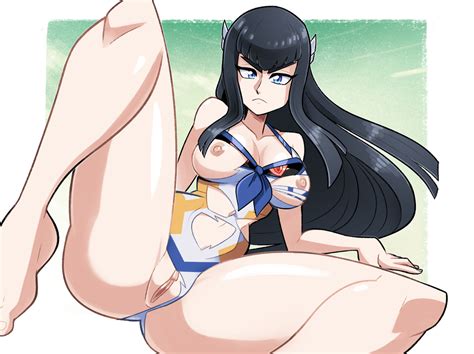 Satsuki Swimsuit Torn By Skelebutt Hentai Foundry