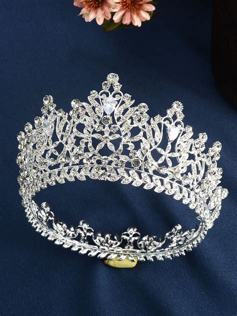 Diadema nupcial con diseño de diamante de imitación