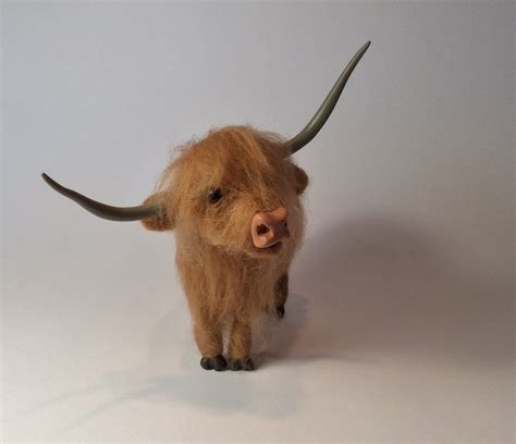 Needle Felting Highland Cow Kit Home Decor Gift Crafting Wool