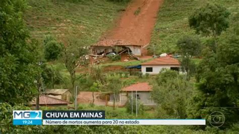 Vídeo Sobe Para 20 O Número De Mortos Por Causa Da Chuva Em Minas