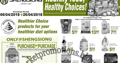 Sheng Siong Healthy Choices April Supermarket Promotions