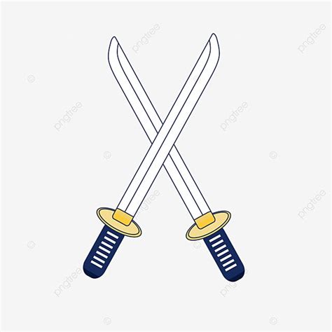 Samurai Sword PNG Picture Original Vector Cartoon Samurai Sword