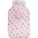 2L HOT WATER BOTTLE With Coral Fleece Cover Winter Warm Natural Rubber Bag BIG W