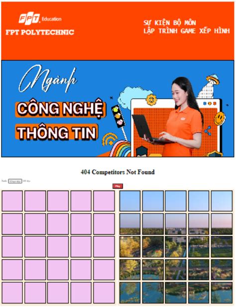 Sinh viên FPT Polytechnic Thanh Hoá tranh tài gay cấn tại cuộc thi Lập trình Game xếp hình