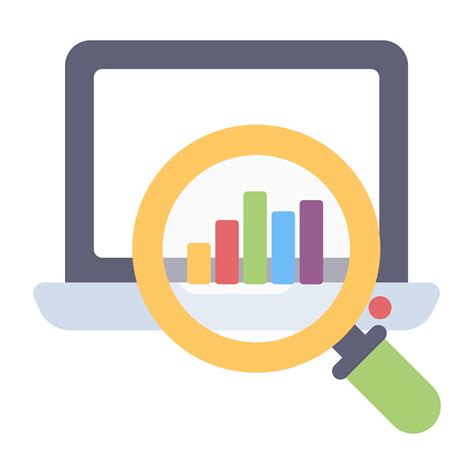 Flat Design Icon Of Data Analysis 13018788 Vector Art At Vecteezy