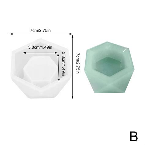 Mini geometryczna kreatywność silikonowe donica na rośliny formy