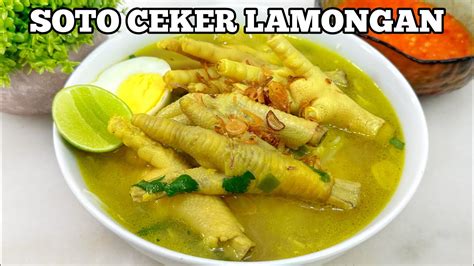 RESEP SOTO CEKER LAMONGAN ENAK BANGET SOTO KUAH BENING SIMPEL