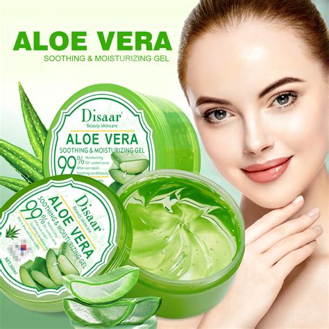 Disaar Moisturizing And Hydrating Facial Brightening Aloe Vera Gel 300ml Interoriental