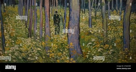 Vincent van Gogh (1853-1890) - Undergrowth with two Figures (1890 Stock ...