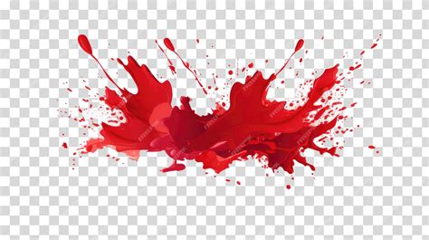 Premium PSD | Red Paint Splatter