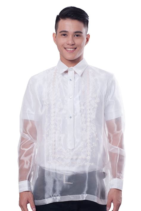 Mo01 Organza Barong Tagalog