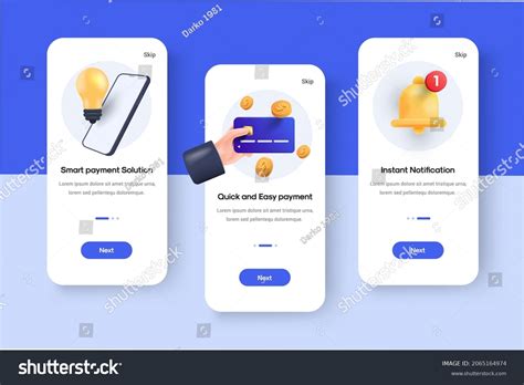 Set Ui Ux Gui Screens Online Stock Vector Royalty Free 2065164974