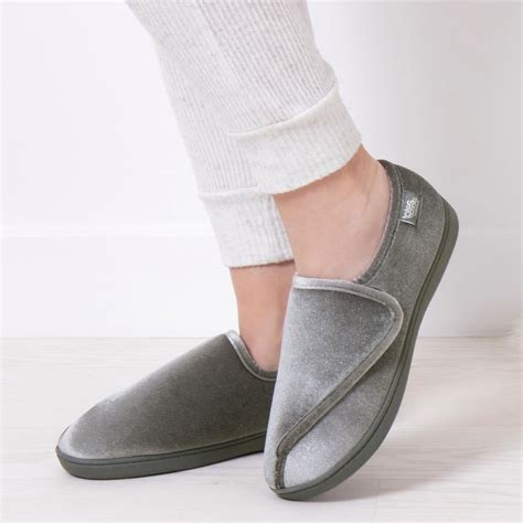 Isotoner® Ladies Sparkle Velour Closed Back Slipper With Velcro Opening | totes ISOTONER