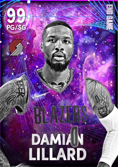 NBA 2K22 2KDB Custom Card End Game Damian Lillard