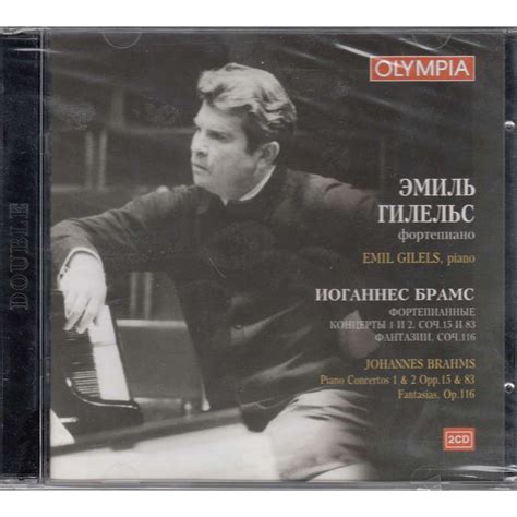 Brahms Piano Concertos Fantasias Op Cd De Emil Gilels Cd