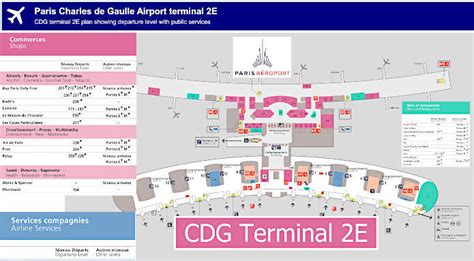 Charles De Gaulle Terminal 2E Map - Loree Ranique