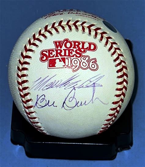 Lot Detail Rare Bill Buckner Mookie Wilson Signed World Series