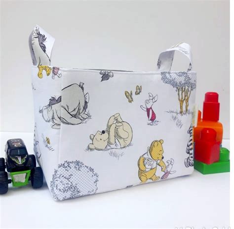 Winnie The Pooh Storage Basket Fabric Organizer Bin Diaper Etsy