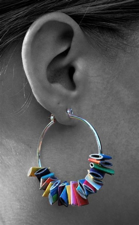 La Diy Boucle D Oreille En Photos Tutos Et Vid Os Bijoux En Papier