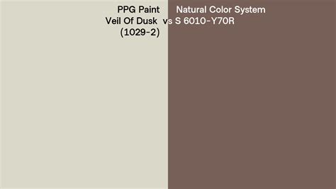 Ppg Paint Veil Of Dusk 1029 2 Vs Natural Color System S 6010 Y70r