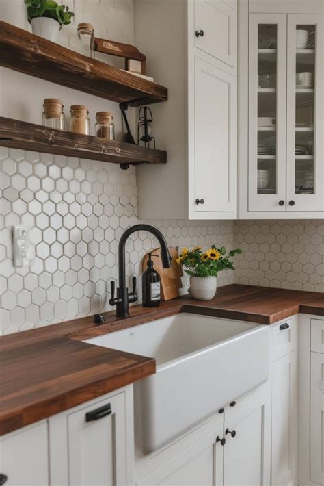 Stunning Ideas For Backsplash With Butcher Block Countertop In