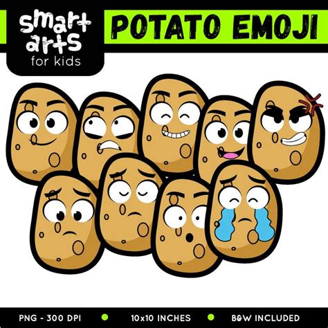 Potato Emoji Clip Art - Educational Clip Arts and Bible Stories