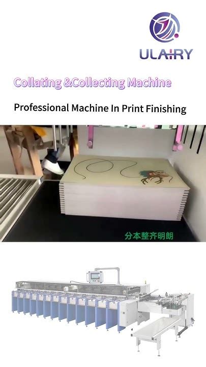 Automatic A3 Paper And Cardboard Collating Gathering Machine Printing