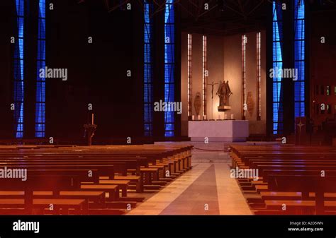 INTERIOR OF LIVERPOOL CATHOLIC CATHEDRAL. ENGLAND. UK Stock Photo - Alamy