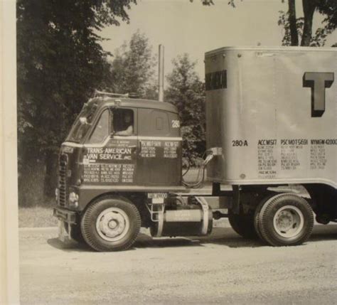 Old Trans American Vintage Moving Truck Photo Picture