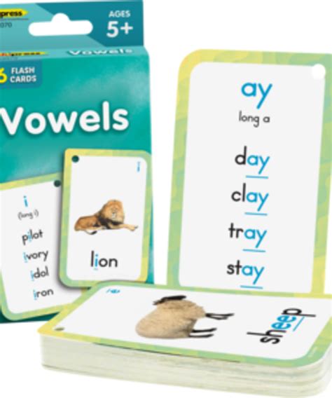 Vowels Flash Cards Inspiring Young Minds To Learn