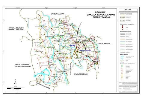 Mouza Map And 3 Detailed Maps Of Tangail Sadar Upazila Tangail