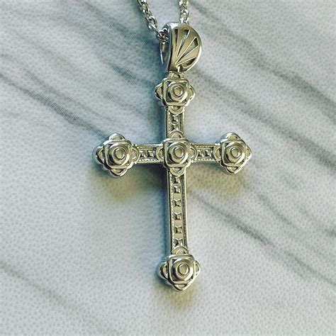 Sterling Silver Slim Gothic Cross Necklace – Divine Box