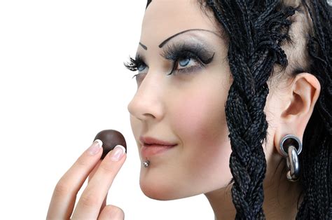 822207 4k Face Body Piercing Makeup Braid Hair Brunette Girl