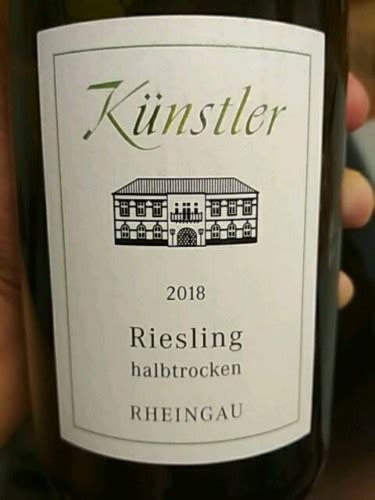 K Nstler Riesling Halbtrocken Vivino Us