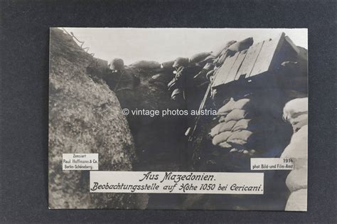 Foto Beobachtungsstelle bei Cericani um 1915 Wiener Werkstätte Postkarten