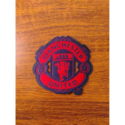 Jual Logo Patch Woven Emblem Club Bola Mu Navy Merah Shopee Indonesia