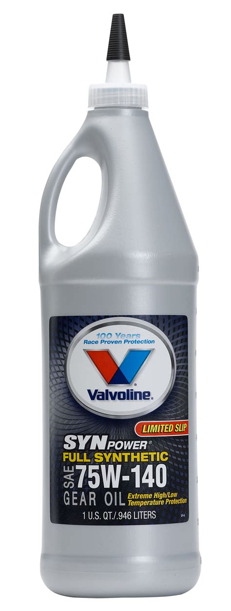 Valvoline Synpower Full Synthetic Sae W Gear Oil Quart