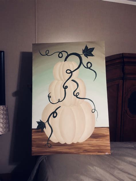 White Pumpkin Painting | Home Decor Decals, Painted Pumpkins, White