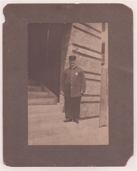 Vintage 1920's Photograph Police Officer in Uniform