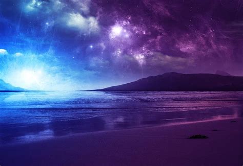 blue and purple beach sunset | Beach sunset images, Blue sunset, Purple ...