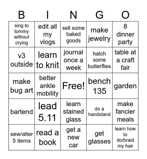 2024 Bingo Card